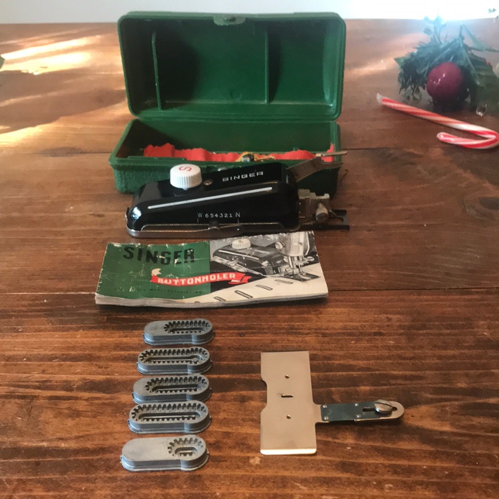 Black Buttonholer Attachment
